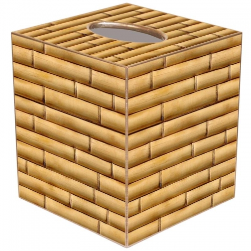 Bamboo Tissue Box Cover Paper Mache